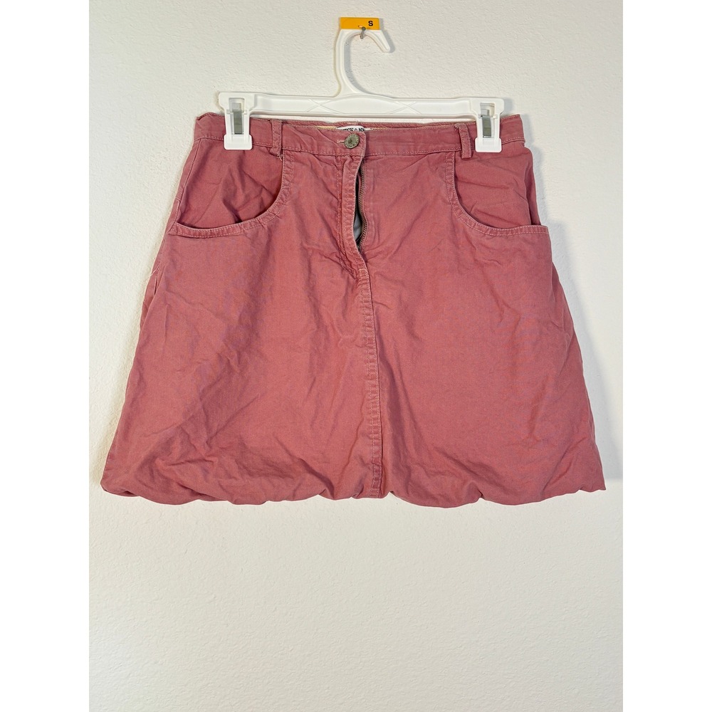 Neck & Neck Junior Pink Bubble Hem Mini Skirt Girls Size 12 Cotton Casual Rose